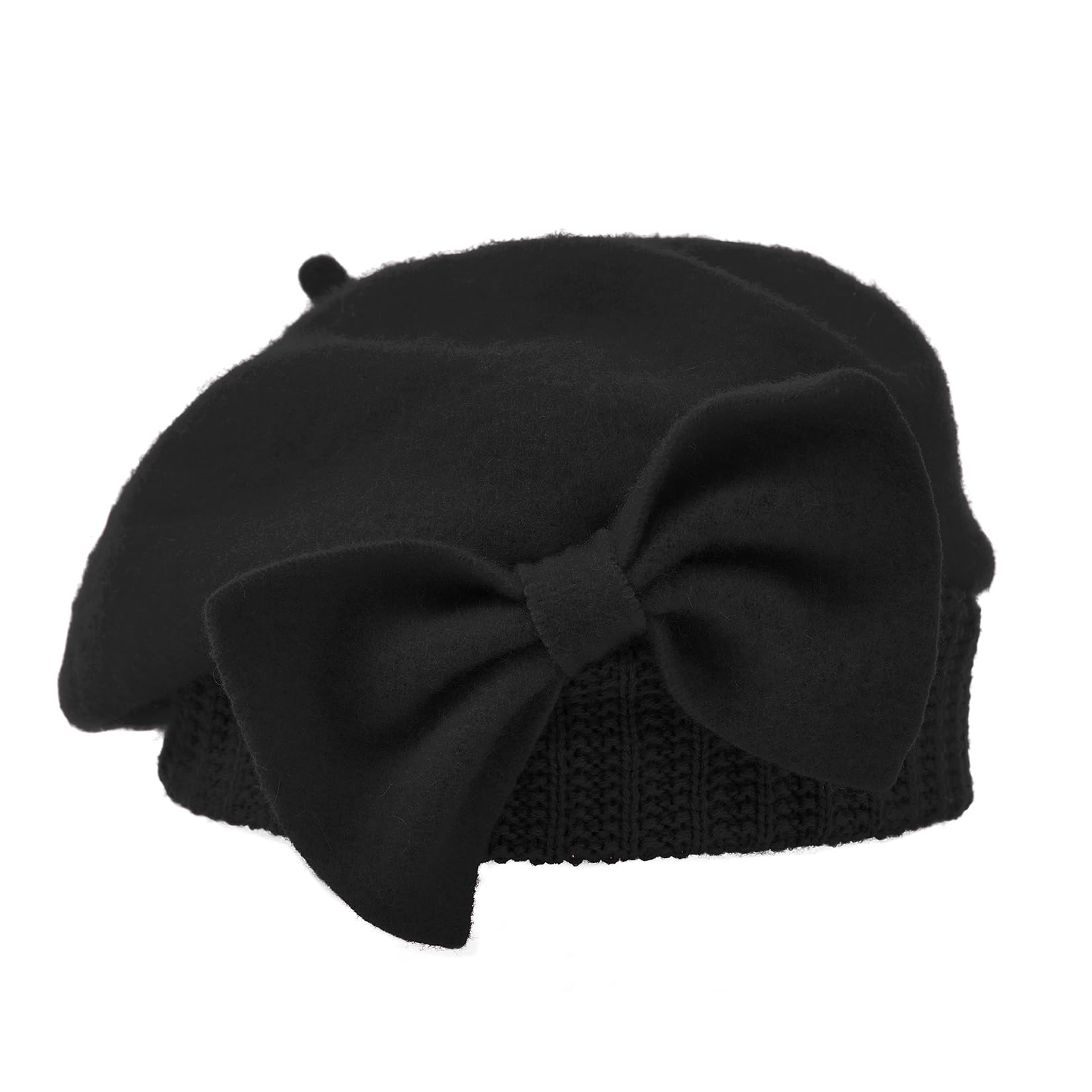 French beret women's fashion wool beret adult fashion winter warm cap brimless cap