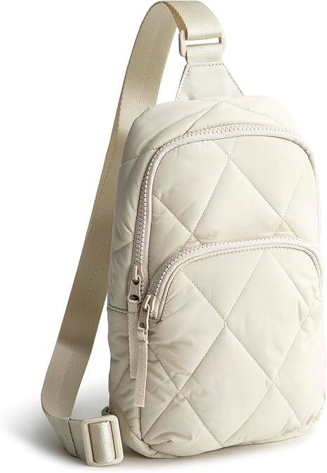 Women's Featherweight One Size Fluffy Sling Backpack with Front Pocket