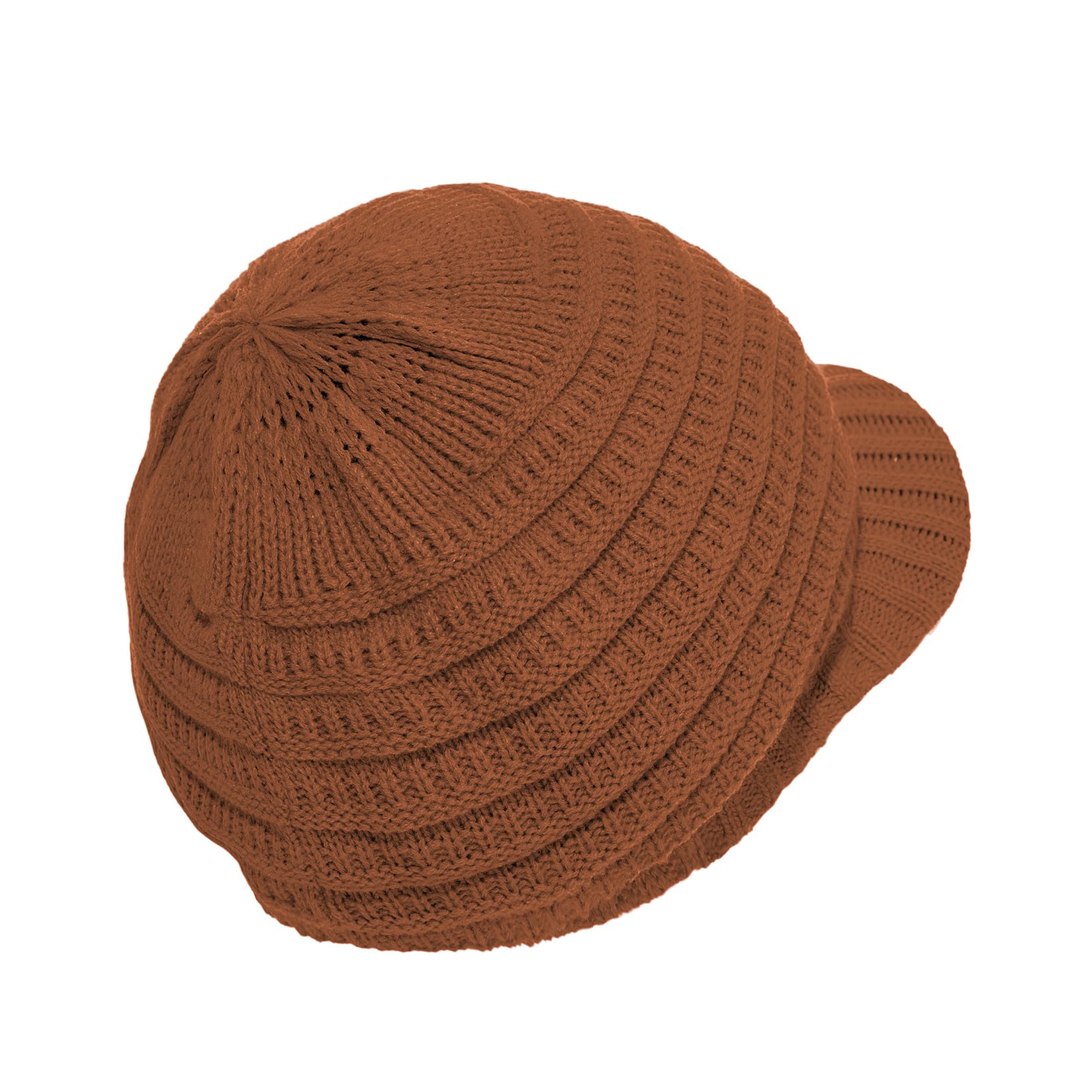 Women's satin-lined winter hat with brim, laid-back newsboy style brimless hat, a warm and breathable sun hat suitable for cold weather