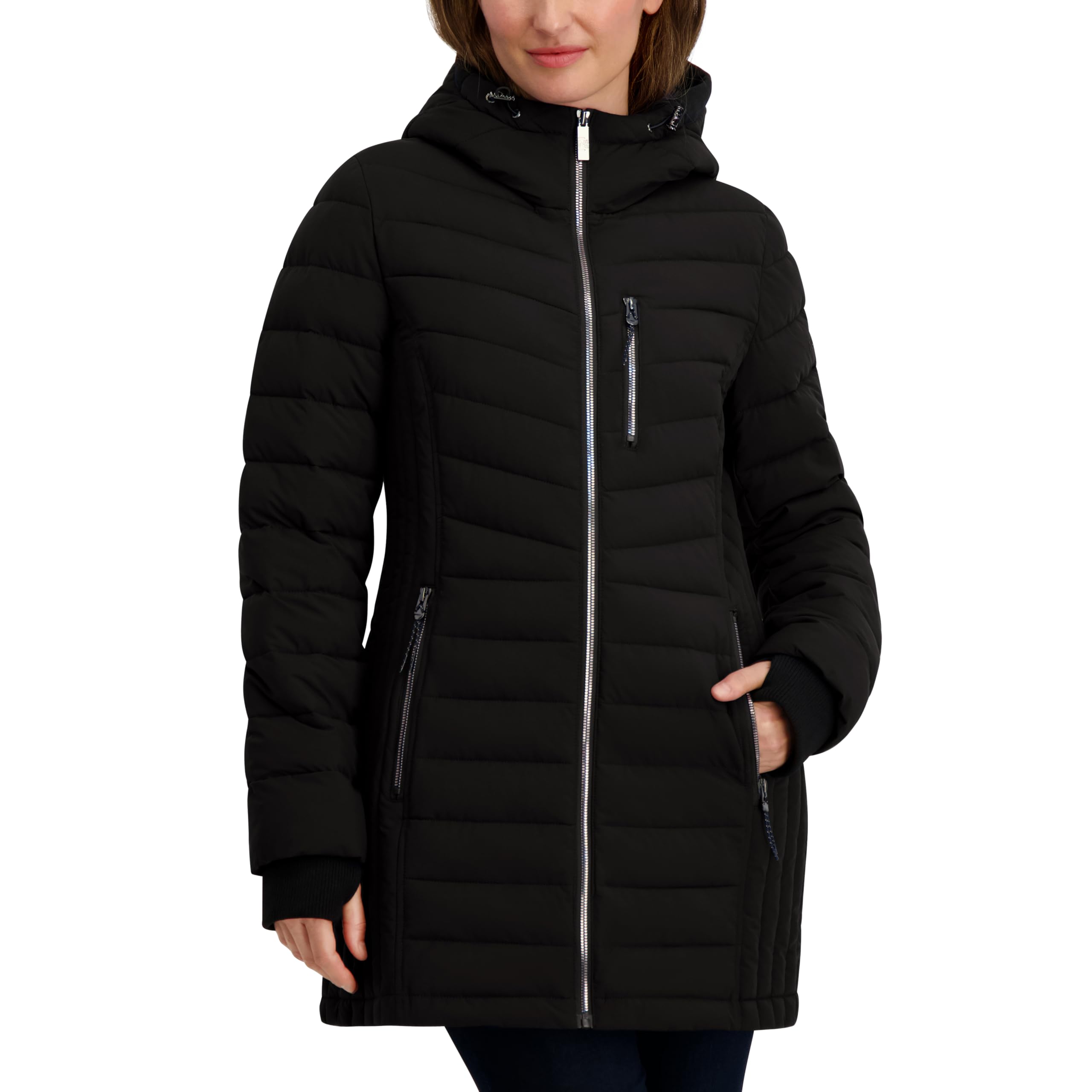 Women's Mid Length Packable Down Coat