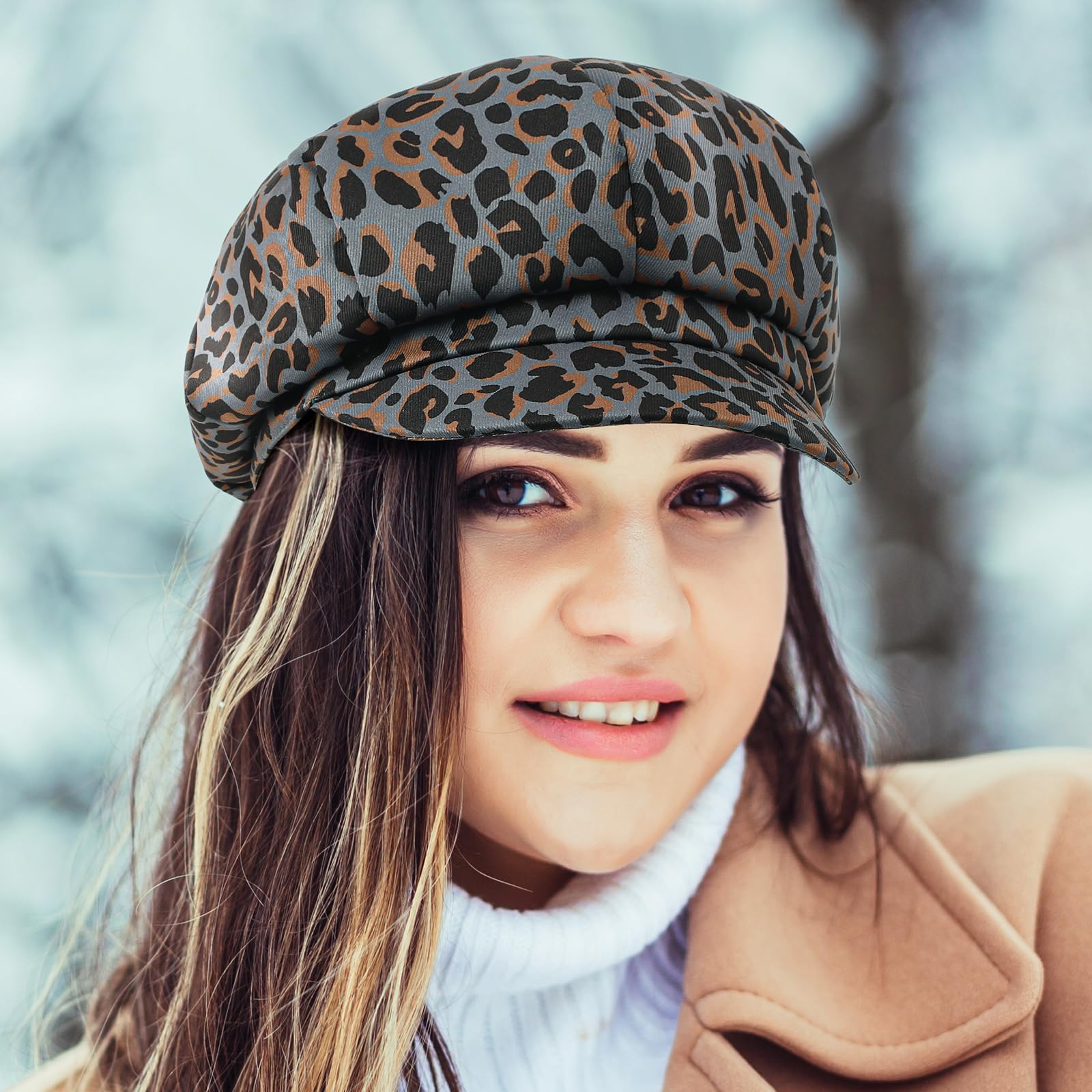 Newspaper boy cap, beret, women's sun hat, paper boy cap, sailor violin cap, adjustable