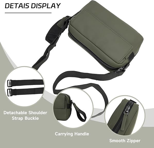 Lightweight Zip Small Crossbody bags Leather Purses Designer Shoulder Bag