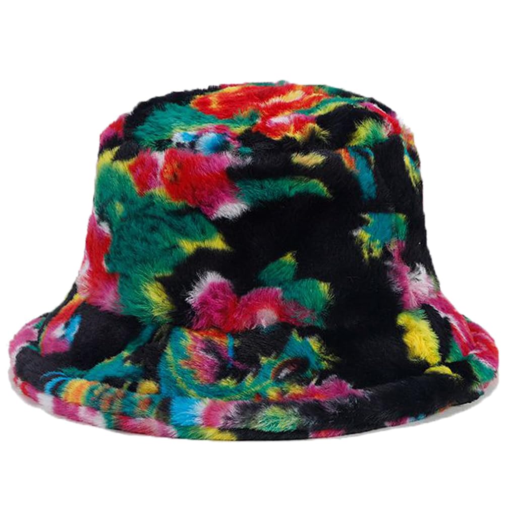 Ladies' winter fisherman hat, warm and cozy, cute and soft faux fur fisherman hat