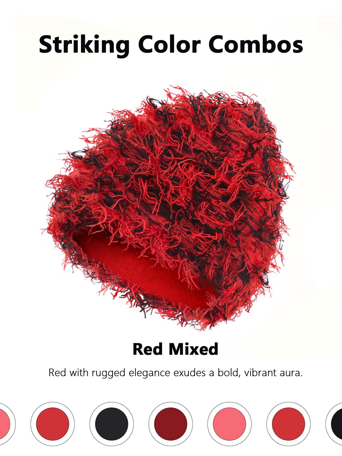 Weathered without brim hat, warm and all sizes men's and women's winter fashionable knitted hat