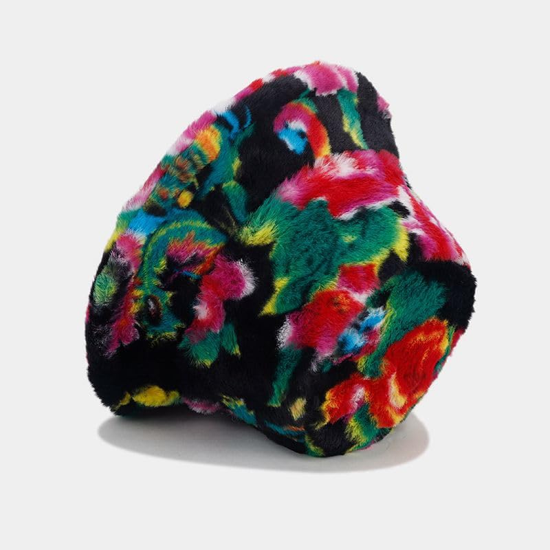 Ladies' winter fisherman hat, warm and cozy, cute and soft faux fur fisherman hat