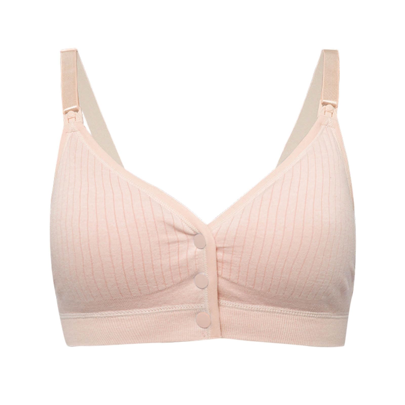 Front Button Bra Front Closure Breathable Everyday Sports Bras Comfort Front Snap Cotton Brassiere