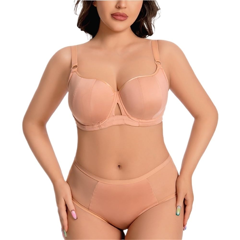 Plus Size Anti-sagging Bra Womens Soft Underwire Support Push Up Bra Comfort Breathable Everyday Bra For Heavy Breast