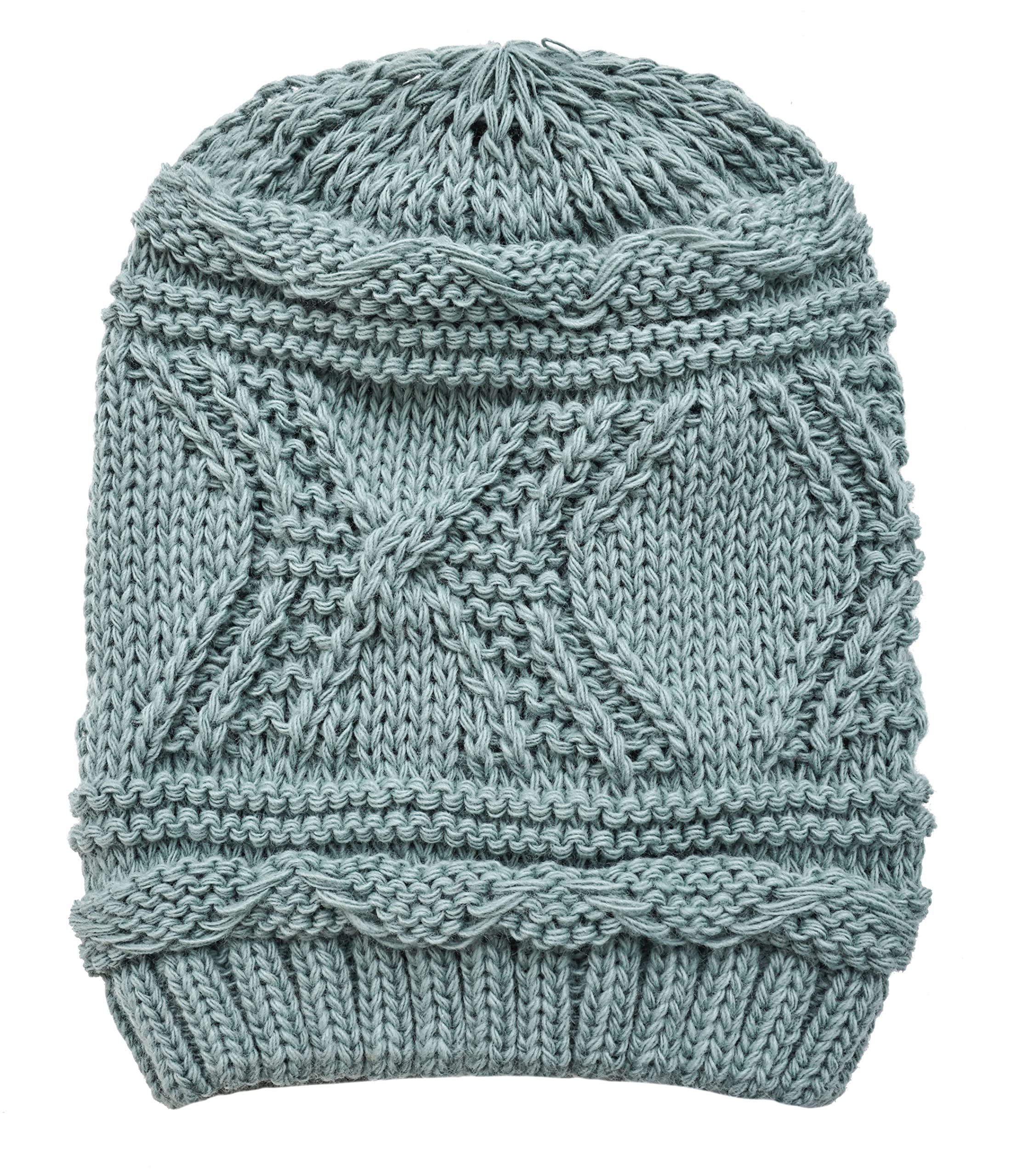 Knitted loose oversized soft and warm winter brimless hat