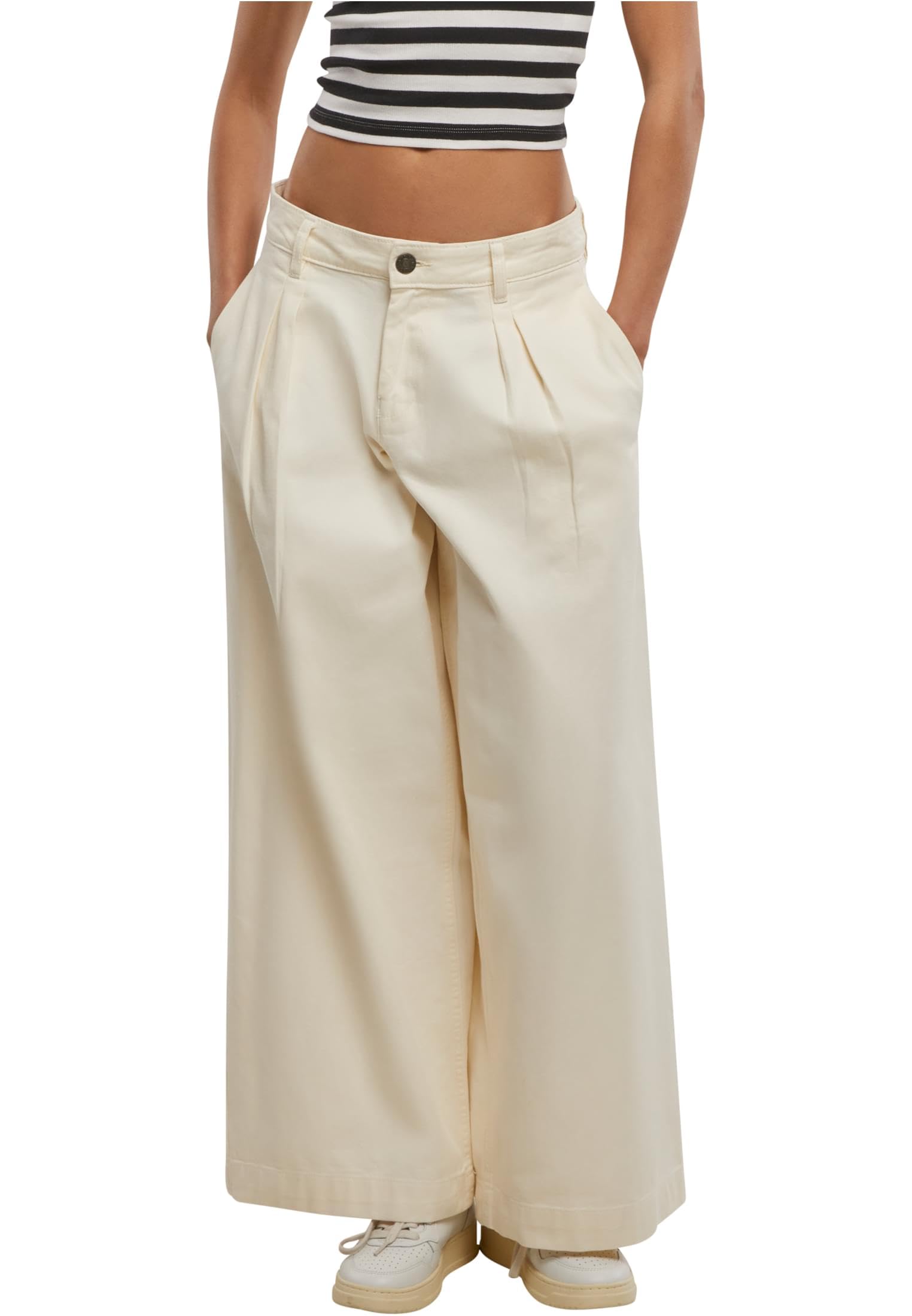 Ladies Wide Leg Light Denim Pants