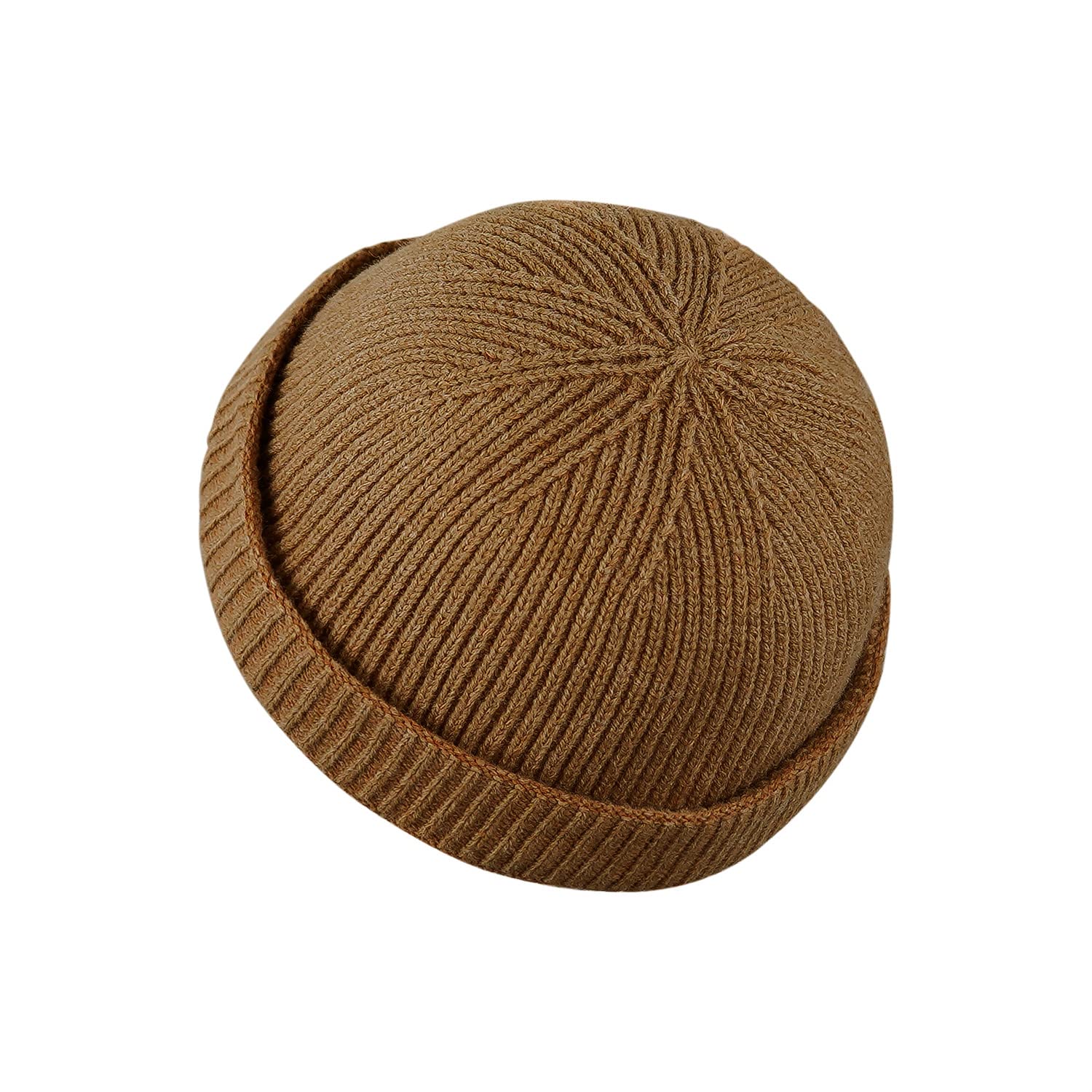 Winter knitted beanie, rolled brim, cuffs, sailor cap, fisherman cap, Leon hat, landlord hat