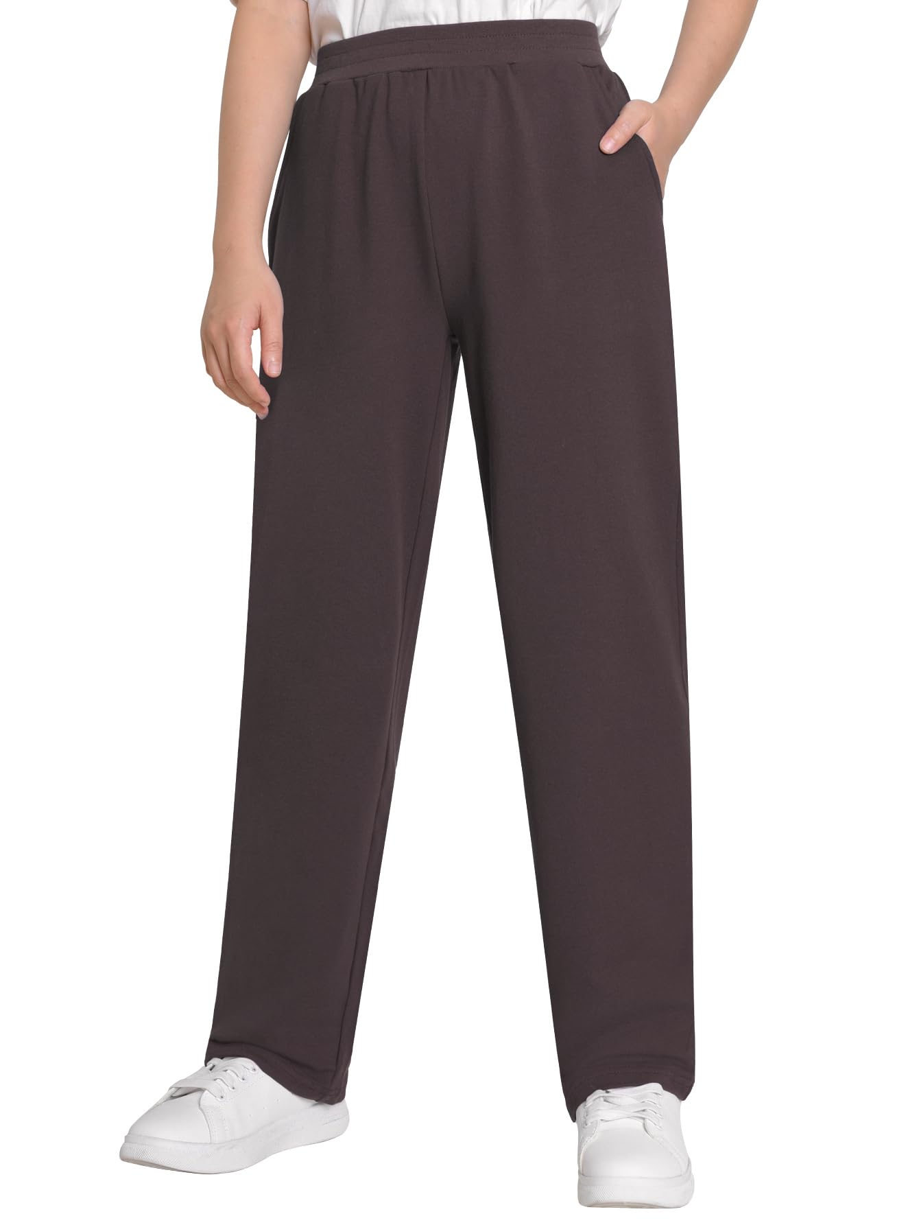 Women's Petite Cotton Pull On Pants with Pockets