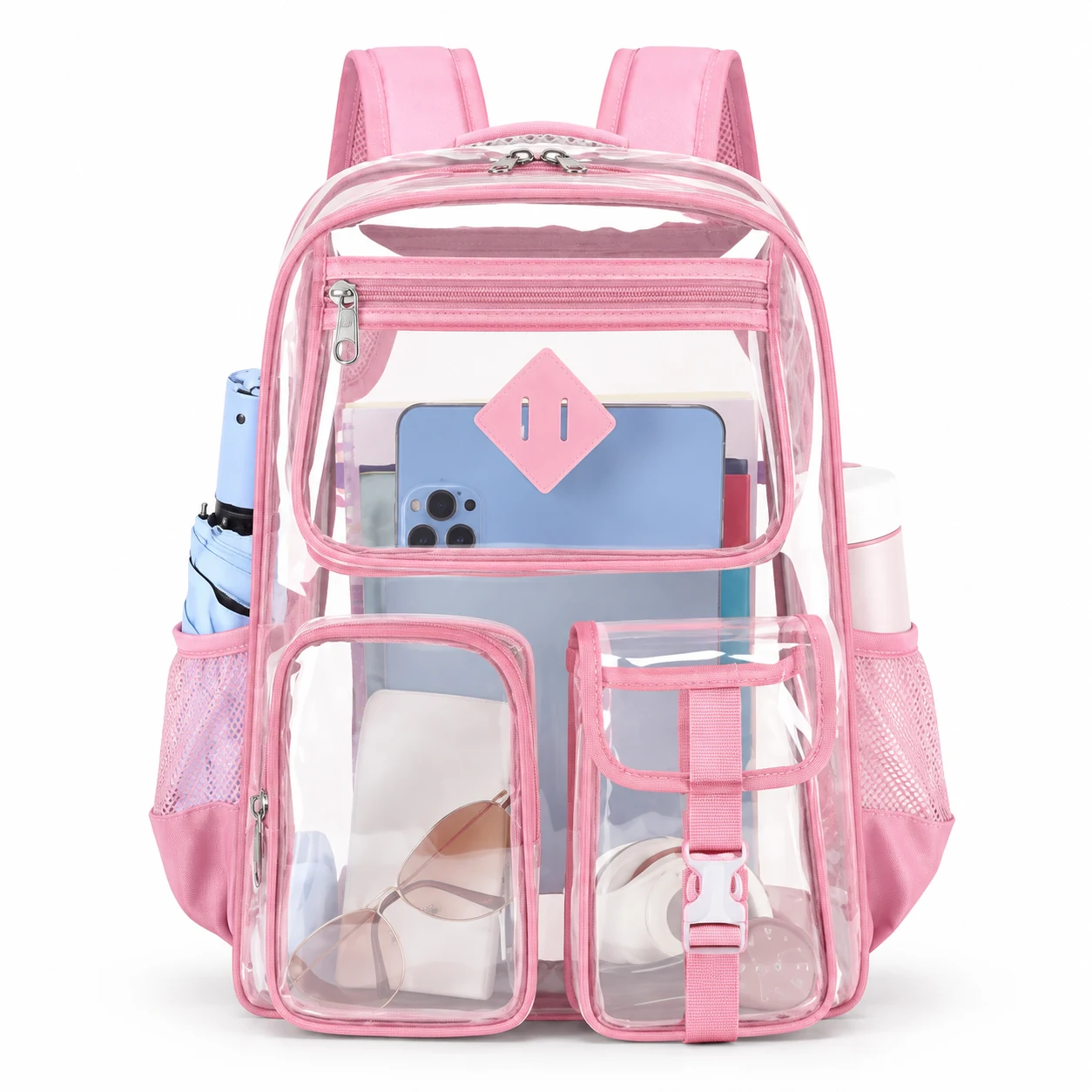 Clear Multi-Pocket Student Backpack