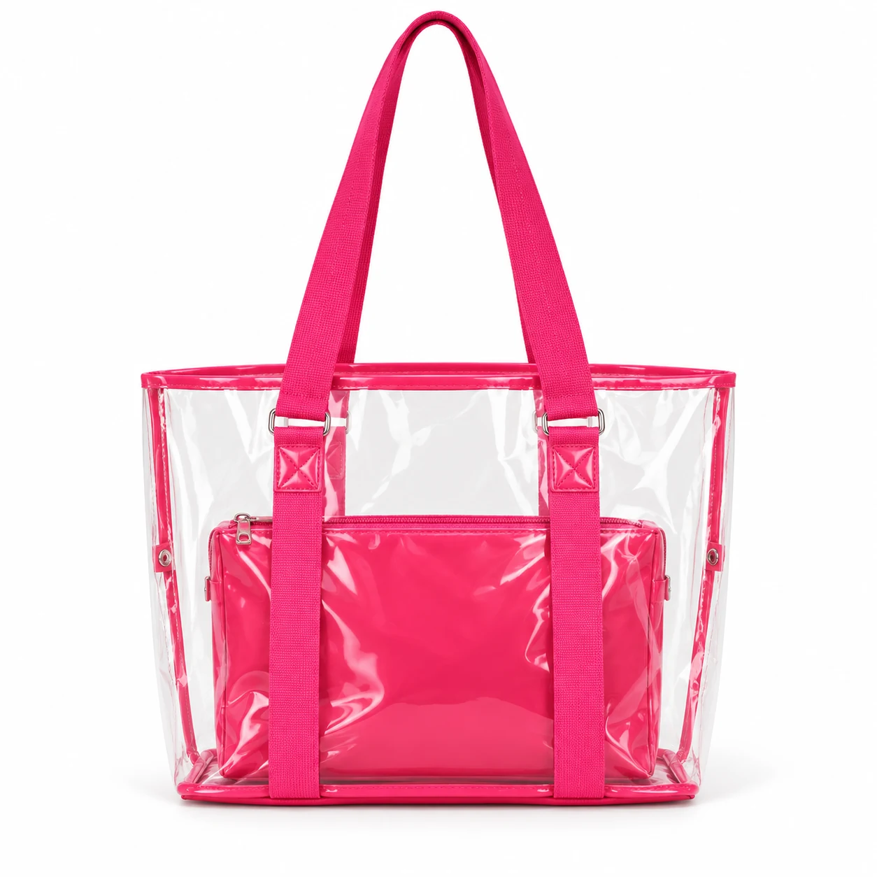 Clear PVC Tote with Matching Pouch