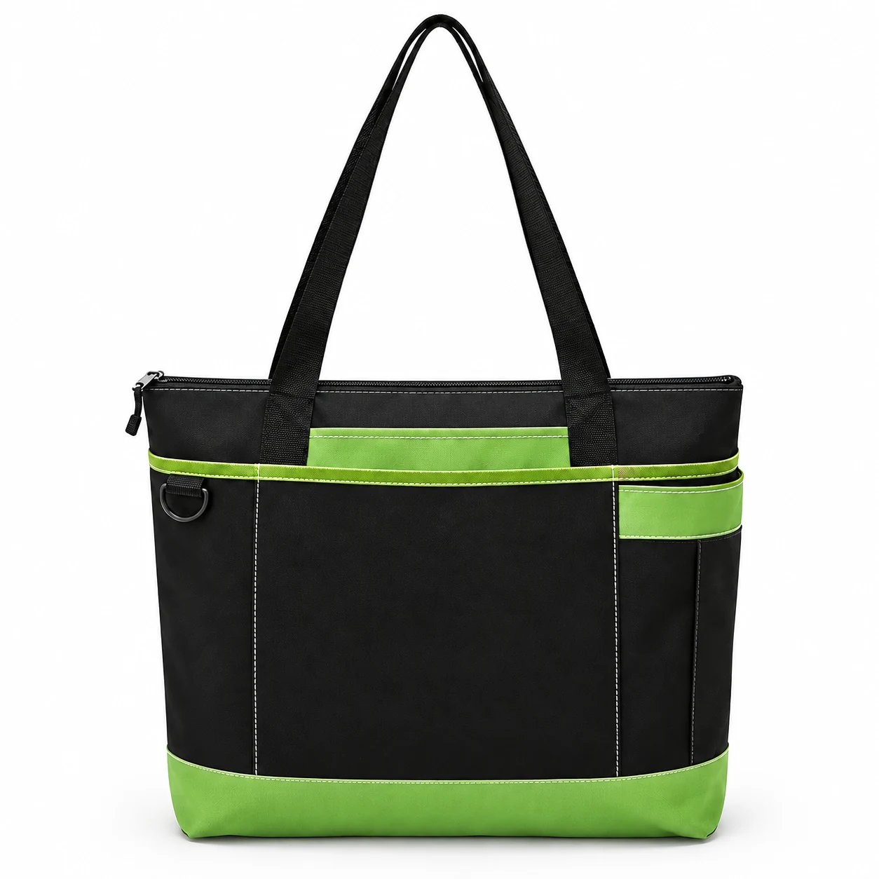 Multi-Pocket Canvas Carry Tote