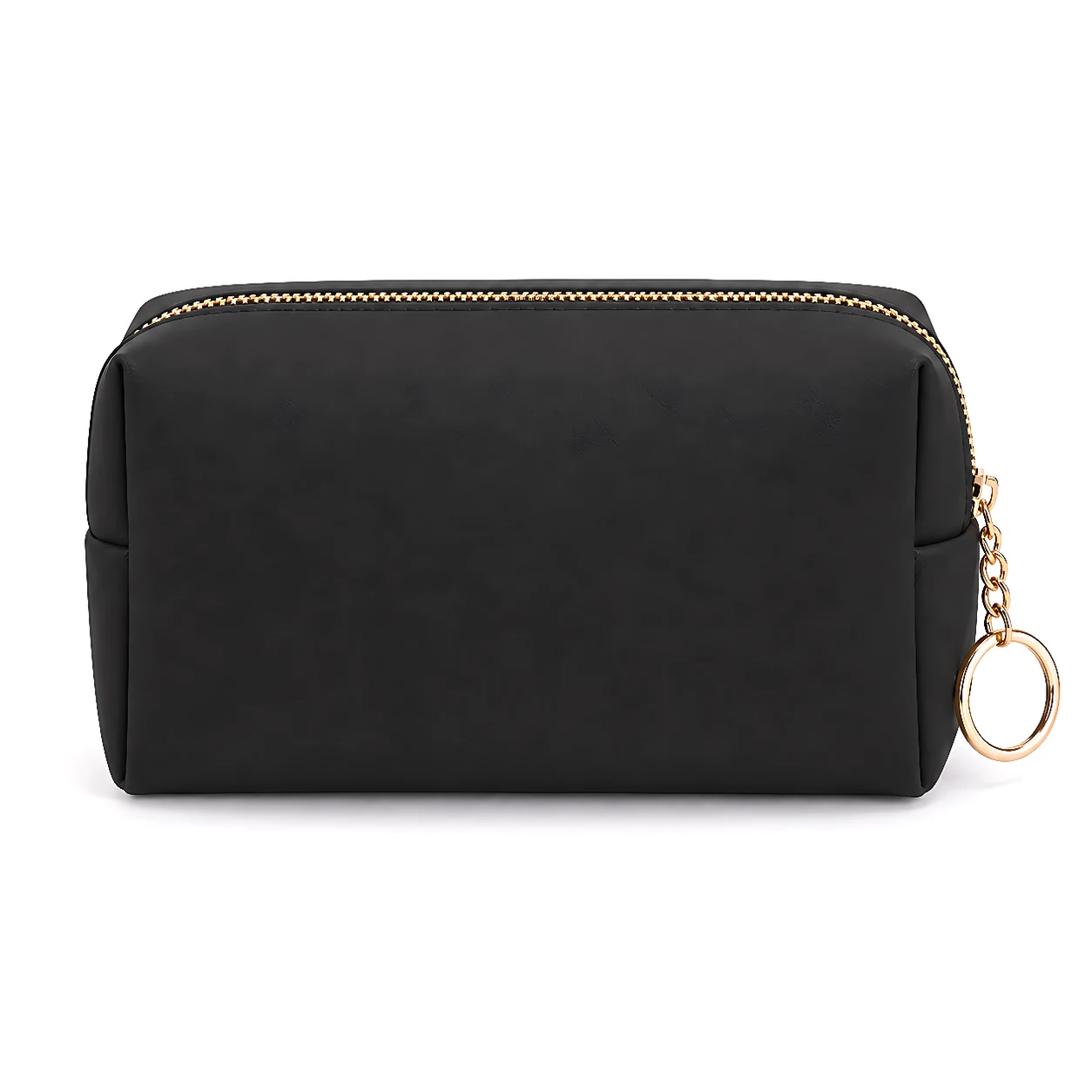 PU Cosmetic Pouch with Ring Detail