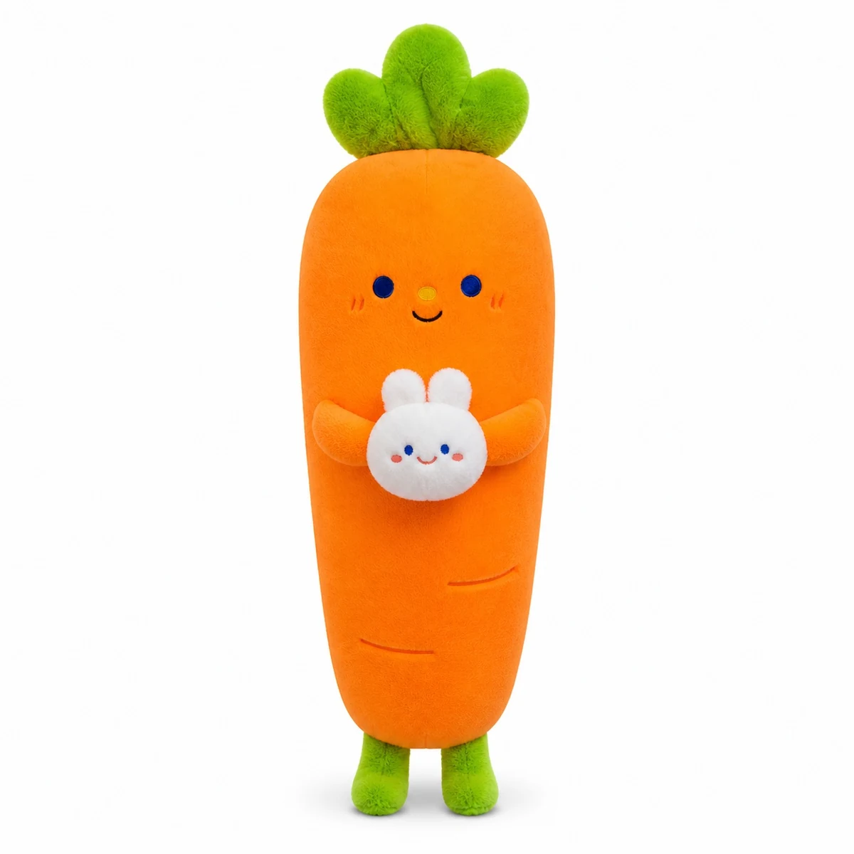 Carrot Plush with Rabbit Detail