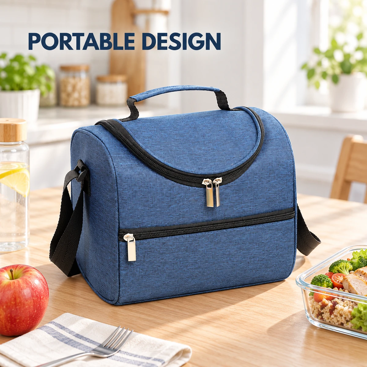 Cationic-Fabric Insulated Lunch Bag