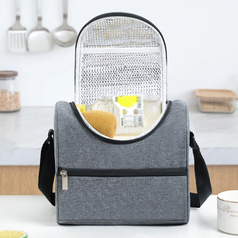 Cationic-Fabric Insulated Lunch Bag — product view