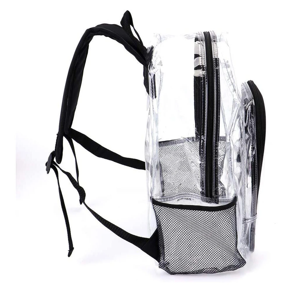 Clear Backpack with Curved Front Compartment — product view
