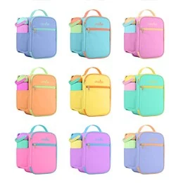 Multi-Pocket Lunch Bag with Shoulder Strap