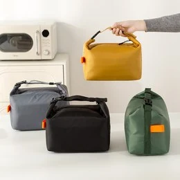 Oxford Lunch Tote with Fold-Over Top