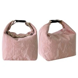 Roll-Top Lunch Bag with Buckle Handle