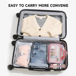 Three-Piece Clear Travel Pouch Set — product view